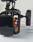 Alvin’s Cables Positive-wire-out Dtap to Rotatable Right Angled 0B 2 Pin Male for Blackmagic PYXIS 12K| SmallRig, Braided Ultra-Soft Red Cable, 10cm