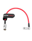 Alvin's Cables 12G Micro BNC to BNC Female Adapter Cable, High Density 4K UHD Video Coaxial Cable, 75 Ohm Ultra-Soft for Blackmagic Video Assist 5" Monitor, Right Angle Micro BNC Red 7.9inches