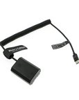 Alvin's Cables USB-C Type-C PD to NP-FZ100 Dummy Battery Coiled Power Cable for Sony Alpha A7 III, A7S III, A7R III, A7R IV, A9, A9II, A9R, A9S, A6600, A7C, A1 Camera