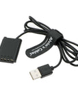 Alvin's Cables NP-BX1 Dummy Battery to USB DC Coupler Power Cable for Sony Cybershot ZV-1, DSC-RX1, RX1R, RX100 II III IV V VI VII, M2 M3 M4 M5 M6 M7, HX50 HX90 HX300 WX300 WX350 WX500 Cameras