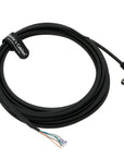 Alvin's Cables Hirose 8 Pin Female HR25-7TP-8S Right Angle to Open End High Flex Cable for IDS, DAHENG Imaging, Allied Vision GigE Industrial Cameras 5m| 16.4ft