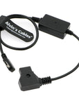 Alvin's Cables USB-C Type-C PD Right Angle to D-tap Power Cable 5V 3A| 9V 2A| 12V 1.5A Quick Charging Cable for Cameras Transmitter 45cm|18inches