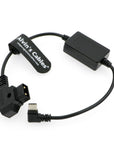 Alvin's Cables USB-C Type-C Right Angle to D-tap Power Cable Regulated 5V Output for Blackmagic Design Micro Converter, Sound Devices Mix Pre II 30cm|12inches