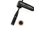 Alvin's Cables Mini XLR 3 Pin Male to XLR 3 Pin Female Coiled Audio Cable for Blackmagic Pocket Cinema Camera BMPCC 4K/6K, Video Assist 4K, Sharp 8K Cam