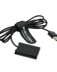 Alvin's Cables NP-BX1 Dummy Battery to USB DC Coupler Power Cable for Sony Cybershot ZV-1, DSC-RX1, RX1R, RX100 II III IV V VI VII, M2 M3 M4 M5 M6 M7, HX50 HX90 HX300 WX300 WX350 WX500 Cameras