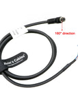 Alvin’s Cables HR25-7TP-8S Hirose 8 Pin Female Right Angle to Open End High Flex Cable for IDS, DAHENG Imaging, Allied Vision GigE Industrial Cameras