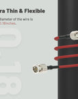 Alvin’s Cables 12G BNC-Cable HD SDI Flexible Shielded Coaxial Cord 75Ohm BNC Male to Male for 4K Video Camera 50CM|19inches