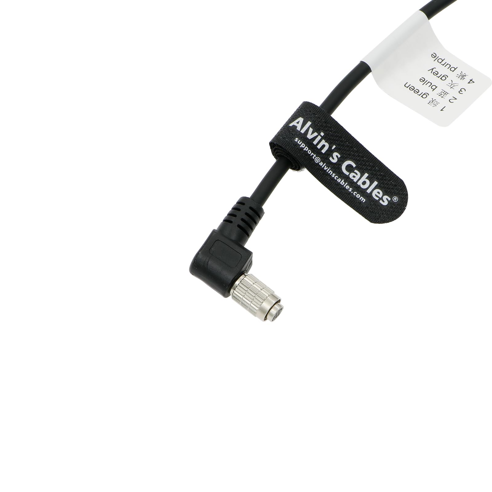 Alvin's Cables Hirose 8 Pin Female HR25-7TP-8S Right Angle to Open End High Flex Cable for IDS, DAHENG Imaging, Allied Vision GigE Industrial Cameras 5m| 16.4ft