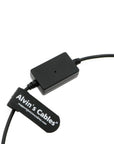 Alvin's Cables USB-C Type-C Right Angle to D-tap Power Cable Regulated 5V Output for Blackmagic Design Micro Converter, Sound Devices Mix Pre II 30cm|12inches