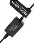 Alvin's Cables USB-C Type-C PD Right Angle to D-tap Power Cable 5V 3A| 9V 2A| 12V 1.5A Quick Charging Cable for Cameras Transmitter 45cm|18inches