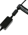 Alvin's Cables Power Cable for Sony FX6|FX9 from DJI Ronin 2 Gimbal Stabilizer 6 Pin Male to DC Right Angle 30CM| 12 inches