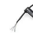 Alvin’s Cables HR25-7TP-8S Hirose 8 Pin Female Right Angle to Open End High Flex Cable for IDS, DAHENG Imaging, Allied Vision GigE Industrial Cameras