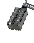 Alvin’s Cables D-tap to Dual-Sided NP-F Dummy Battery Power Adapter Cable for Atomos| SmallHD| Feelworld Monitor, Replacement for Sony NP-F550| F570| F770| F970 Battery