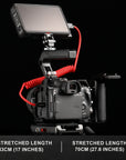 Alvin's Cables 8K 2.1 Micro HDMI to HDMI Coiled Cable for Atomos Ninja V, 8K@60Hz 4K@60Hz High-Speed HDMI Cable for Sony A7RIII A7II A7M3, for Canon R5 M6, for FUJIFILM X-T4 X-T3, Braided Red