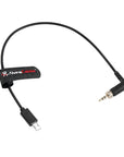 Alvin’s Cables Locking 3.5mm TRS to Micro USB Timecode Cable for Sony FX3| FX30| A7S3| A1 Camera, for Deity TC-1, Tentacle SYNC E Timecode Generator 35cm| 13.8in