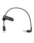 Alvin’s Cables Locking 3.5mm TRS to Micro USB Timecode Cable for Sony FX3| FX30| A7S3| A1 Camera, for Deity TC-1, Tentacle SYNC E Timecode Generator 35cm| 13.8in