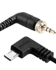Alvin’s Cables Tentacle Timecode Cable for Sony FX3| FX30| A7S3| A1 Camera, Locking 3.5mm TRS to Micro USB Cable for Deity TC-1, Tentacle Track-E Sync-E Timecode Generator 35cm| 13.8in