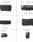 Alvin’s Cables Breakout B-Box for RED-KOMODO Camera EXT-9-Pin to Run-Stop|Timecode|CTRL|5V USB| Genlock-BNC Splitter-Box with Straight to Right Angle Cable