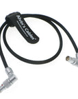 Alvin's Cables for Red-Komodo Rotatable Flexible Power-Cable 2-Pin Female to Adjustable Right-Angle 2-Pin Male Cord