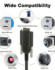 Alvin’s Cables USB 3.0 to Micro-B Fiber-Optics Data-Cable for Basler ACE Camera Micro-B Locking-Screws to Type-A Shielded-Cable for Industrial Camera 10M|32.8ft