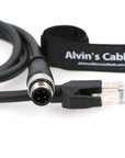 Alvin's Cables Shielded Ethernet Cable M12 4 Position D Coded to RJ45 Network Cord Cat5e SFTP 24AWG PUR Jacket Flexible Waterproof 1M/3M