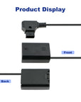 Alvin's Cables NP FZ100 Dummy Battery to D tap Coiled Power Cable for Sony FX3/ FX30, A7III A7RIII A7SIII A9 Camera