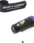 Low-Profile XLR 3 Pin Female Original Connector for Audio Devices Alvin’s Cables Blue/Red/Green/Black
