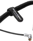 Rotatable Power-Cable for Red-Komodo 2-Pin-Female Right-Angle to D-tap Coiled-Cable Adjustable L-Shape Cord Alvin’s Cables