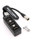 Alvin’s Cables Hirose 4 Pin Male to 3 Port D-tap Female Splitter Power Cable for ARRI Amira BP-U60T Battery Sony F55/FS7 Camera