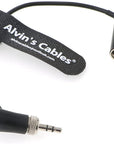 Alvin's Cables Low-Profile TA3M Mini-XLR 3-Pin Male to 3.5mm-TRS-Locking Audio-Cable for Canon-EOS-C70 from Deity BP-TRX Sennheiser-EK-100 G4|G3 20cm|8inches Black|Red|Blue