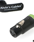 Low-Profile XLR 3 Pin Female Original Connector for Audio Devices Alvin’s Cables Blue/Red/Green/Black
