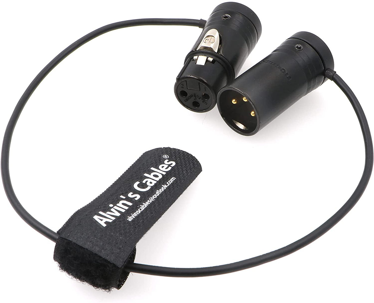 Low-Profile 3 Pin XLR Male to Female Cable Original Connector