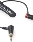 Alvin's Cables Low-Profile TA3M Mini-XLR 3-Pin Male to 3.5mm-TRS-Locking Audio-Cable for Canon-EOS-C70 from Deity BP-TRX Sennheiser-EK-100 G4|G3 20cm|8inches Black|Red|Blue