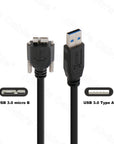 Alvin’s Cables USB 3.0 USB-A to Micro-B Data-Cable for Basler ACE Camera Micro-B Locking-Screws to Type-A Shielded-Cable for Industrial Camera 1M|39.4inches