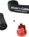 Low-Profile XLR 3 Pin Male Connector Original Plug for Audio Devices Alvin’s Cables Blue/Red/Green/Black