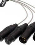 Alvin's Cables Breakout Audio Input Output Cable for Atomos Shogun Monitor Recorder 10 Pin Male to 4 XLR 3 Pin
