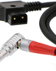Alvin's Cables Power Cable for Teradek Bolt 500 2 Pin Rotate 180 Right Angle Male to D TAP