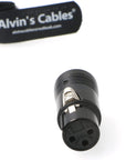 Low-Profile XLR 3 Pin Female Original Connector for Audio Devices Alvin’s Cables Blue/Red/Green/Black
