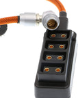 Alvin's Cables EXT 7 Pin Male to 4 Port Dtap Splitter Power Cable for ARRI Alexa/Mini Cameras EXT to 4 D-tap Ptap Female Hub Adapter