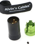 Low-Profile XLR 3 Pin Male Connector Original Plug for Audio Devices Alvin’s Cables Blue/Red/Green/Black
