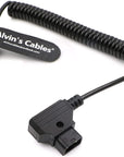 Alvin's Cables 7 Pin Male to D-tap Coiled Power Cable for ARRI cforce RF motor| cmotion cPRO motor| camin CAM