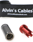 Low-Profile 3 Pin Male Mini XLR Connector Original Plug for Audio Microphone Cable Alvin’s Cables Blue/Red/Green/Black