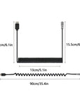 Alvin's Cables BMPCC 4K 6K Trigger Power Cable USB C Type-C PD to Weipu SF61B/S2 2 Pin Coiled Cable for Blackmagic Pocket Cinema Camera