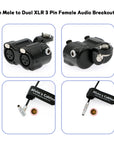 Alvin’s Cables RED DSMC3 5 Pin to Dual XLR Adapter for RED V-Raptor| ARRI Alexa| Z-CAM-E2 Camera, 5 Pin Male to Two XLR 3 Pin Female Audio Breakout Box