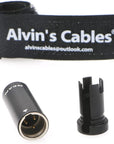 Low-Profile 3 Pin Male Mini XLR Connector Original Plug for Audio Microphone Cable Alvin’s Cables Blue/ Red/ Green/ Black