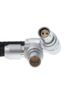 Alvin's Cables for Red-Komodo Rotatable Flexible Power-Cable 2-Pin Female to Adjustable Right-Angle 2-Pin Male Cord