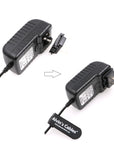 Alvin's Cables Power Adapter Converter Cable D-Tap P-Tap Female to Universal AC with UK EU AU US Plugs for ARRI RED Teradek Cube 79in/2m