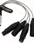 Alvin's Cables Breakout Audio Input Output Cable for Atomos Shogun Monitor Recorder 10 Pin Male to 4 XLR 3 Pin