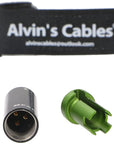 Low-Profile 3 Pin Male Mini XLR Connector Original Plug for Audio Microphone Cable Alvin’s Cables Blue/Red/Green/Black