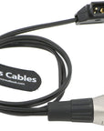 Alvin's Cables Luxury D Tap to XLR 4 Pin Female Right Angle Power Cable for ARRI Camera Monitor